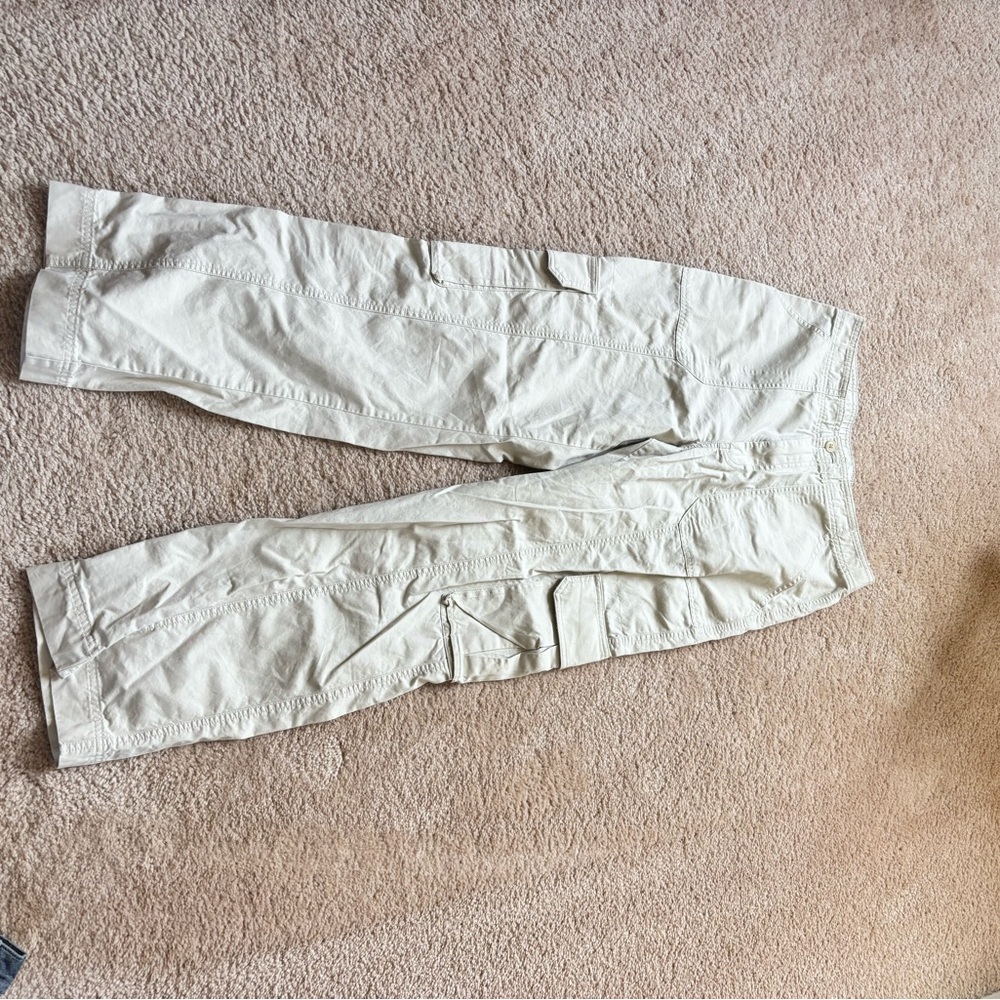 Abercrombie Cargo Pants - Cream